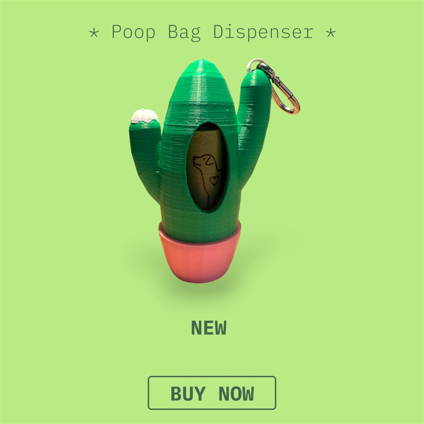 Cactus Bag Dispenser